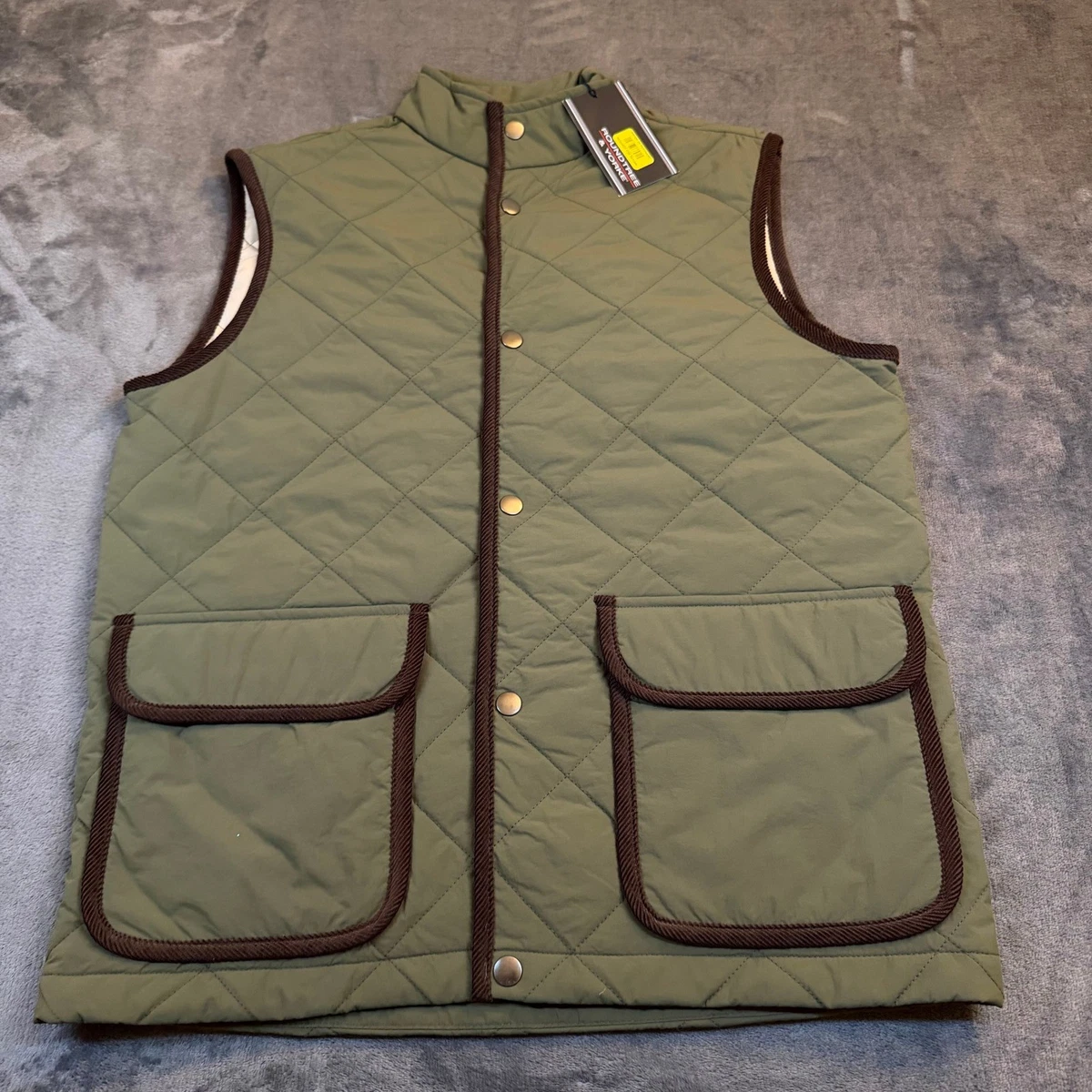 Veste Résistante Aux Intempéries Roundtree & Yorke - Taille M, Camouflage Olive, Neuve