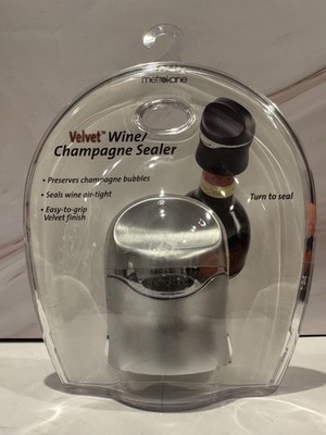 Metrokane Velvet Wine/Champagne Sealer. New In Package.