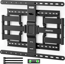 monTEK Ultra Slim TV Wall Mount for 43-90 Inch TVs | 1.1" Thin Low Black 