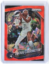 2025 Panini WNBA Prizm DiJonai Carrington #9 Orange Ice Minnesota Lynx