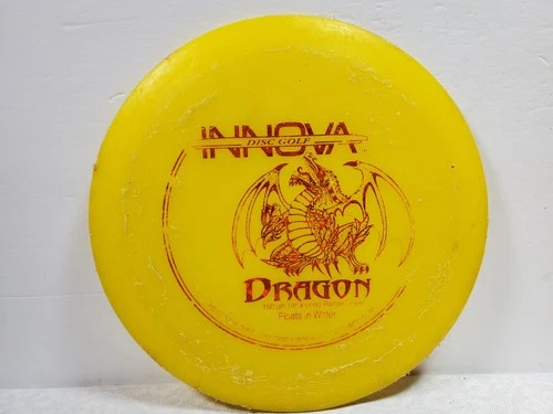 Yellow Innova DX Dragon PFN Bar Stamp disc golf 147 grams lightweight