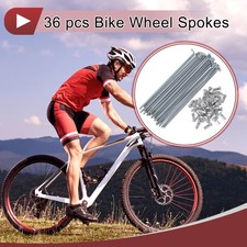 36 Set 12G Bicycle Spokes 130mm Bike Wheel Spokes 45 Steel Galvanized
