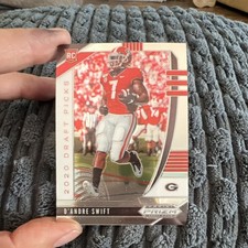 Panini Prizm D'Andre Swift Georgia Bulldogs #120 Rookie Football NCAA Card. rookie card picture