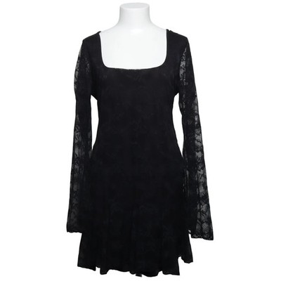 Kaiia, Kleid, Größe: 42, Schwarz, Elasthan/Polyester, Blumen, Spitze, Damen #DUq