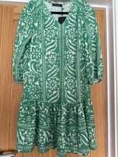 Jus De Pom Green Floral Dress JPom Size Small/ Medium NWT