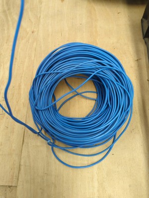 Einzeladriges Kabel AEI England BASEG HARD Amps 1,5 mm 20 m Länge blau