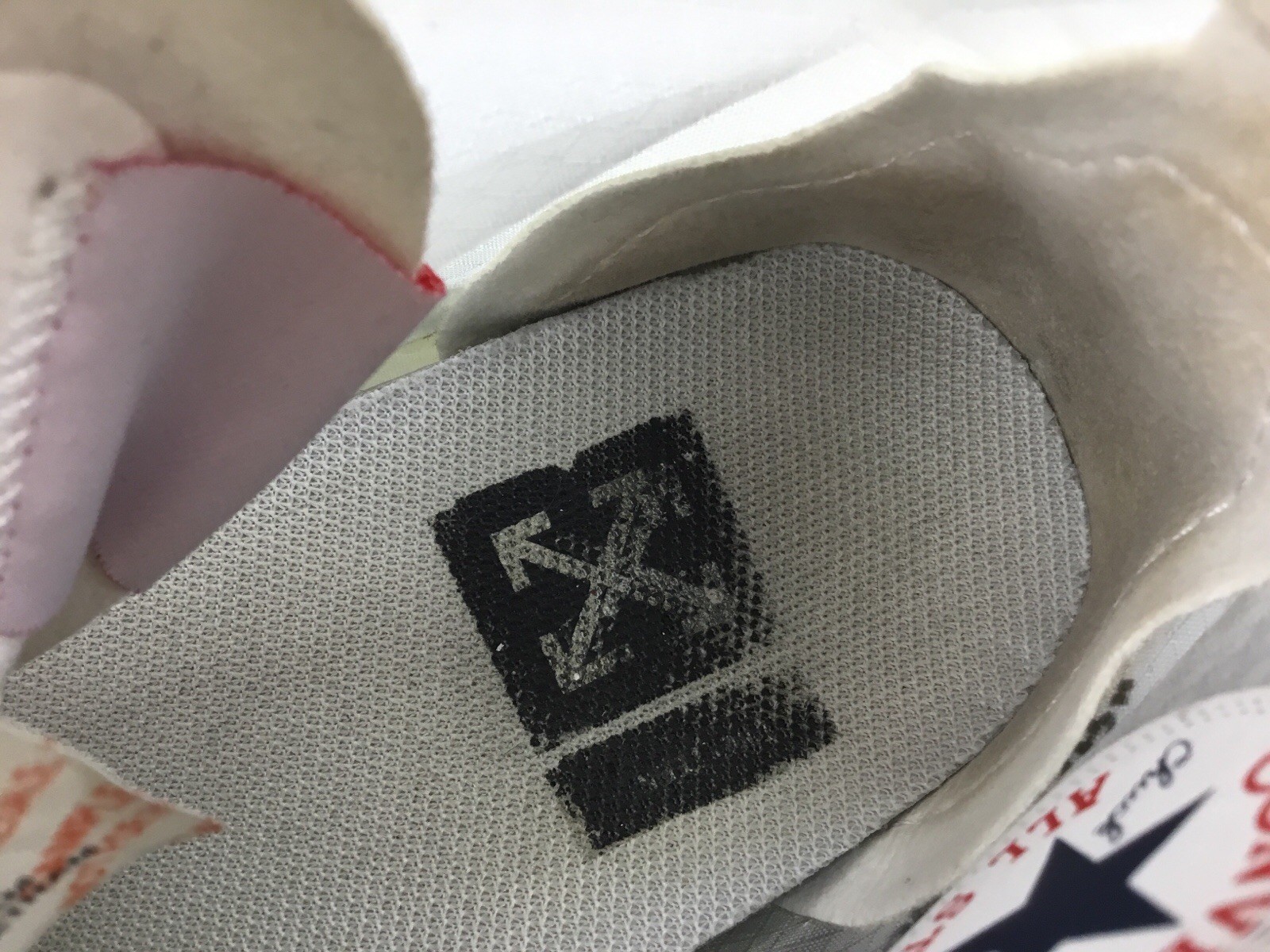 Off White x Converse The Ten Chuck Taylor All Star Vulcanized Hi Top SAMPLE 4.5 image 8