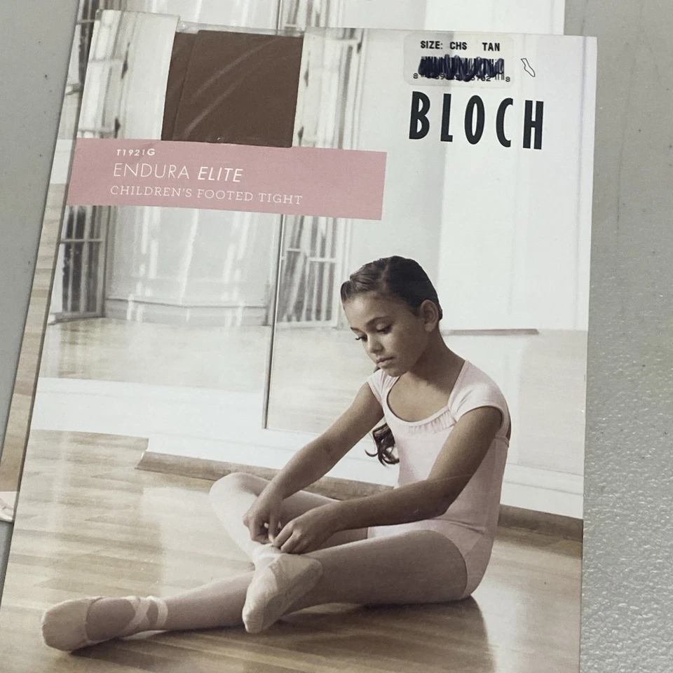 Juego de 2 medias de baile para niños color tostado con patas talla pequeña Foto 2 de 4