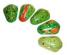 * Blechspielzeug 5 mal  KNACKFROSCH &deg;&deg;Tin Toy&deg;&deg; 753