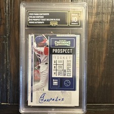 2020 Panini Contenders Prospect Fame Ticket 2 Yoelqui Cespedes RC Auto 3/10