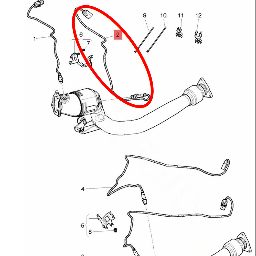Bentley Continental GT Oxygen sensor P/N 07C906262S