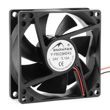 80mm x 80mm x 25mm 8025 24V DC Cooling Fan w Long Life Sleeve Bearing