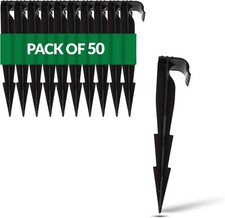 ✅ab 50 Schlauchhalter Anker Boden Erdspiess Befestigungsanker für Tropfschlauch✅