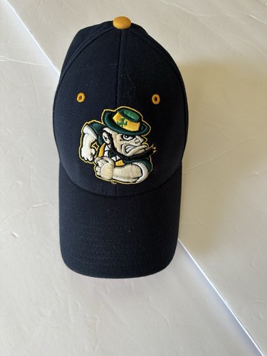 Notre Dame Fighting Irish Zephyr Hat Cap Fitted Size M/L Embroidered Navy Blue