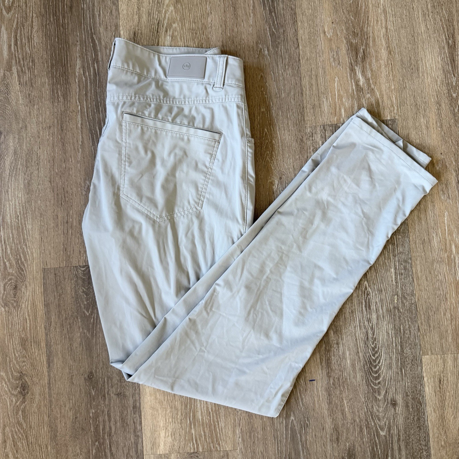 Peter Millar Crown Crafted Performance 5 Pocket Pants Men 32/32 Tag Gray