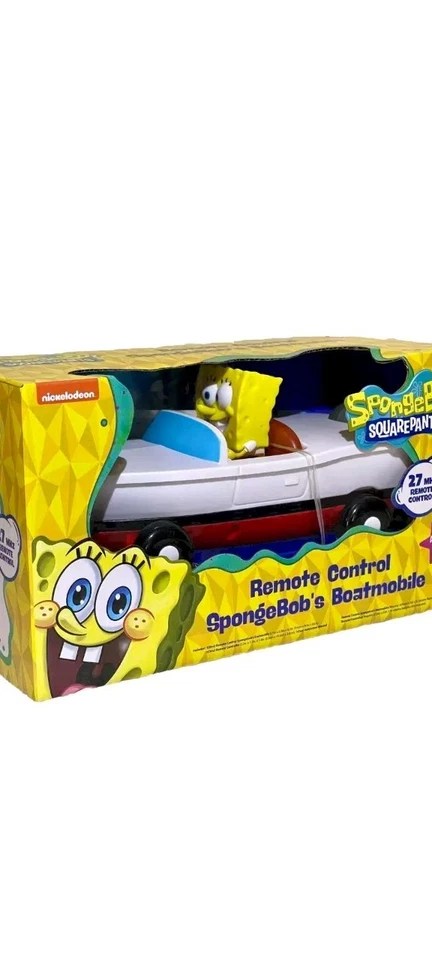 New SpongeBob’s Boatmobile Remote Control Collectible Toy Squarepants Boat - Image 3 of 4