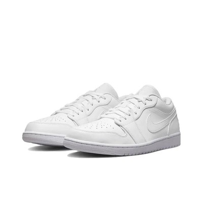 Nike Air Jordan 1 Low Triple White Men's 553558-136 New