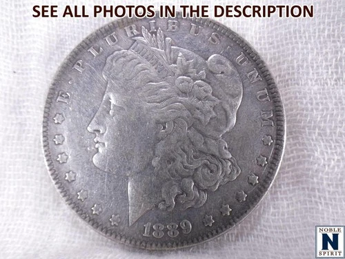 NobleSpirit (JL) Desirable 1889 Morgan Silver Dollar Very Fine Nice Sheen