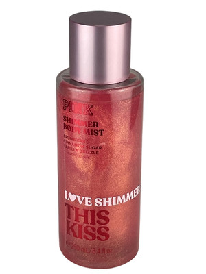 VICTORIA S SECRET PINK LOVE SHIMMER THIS KISS BODY MIST SPRAY SPLASH 8.4 oz