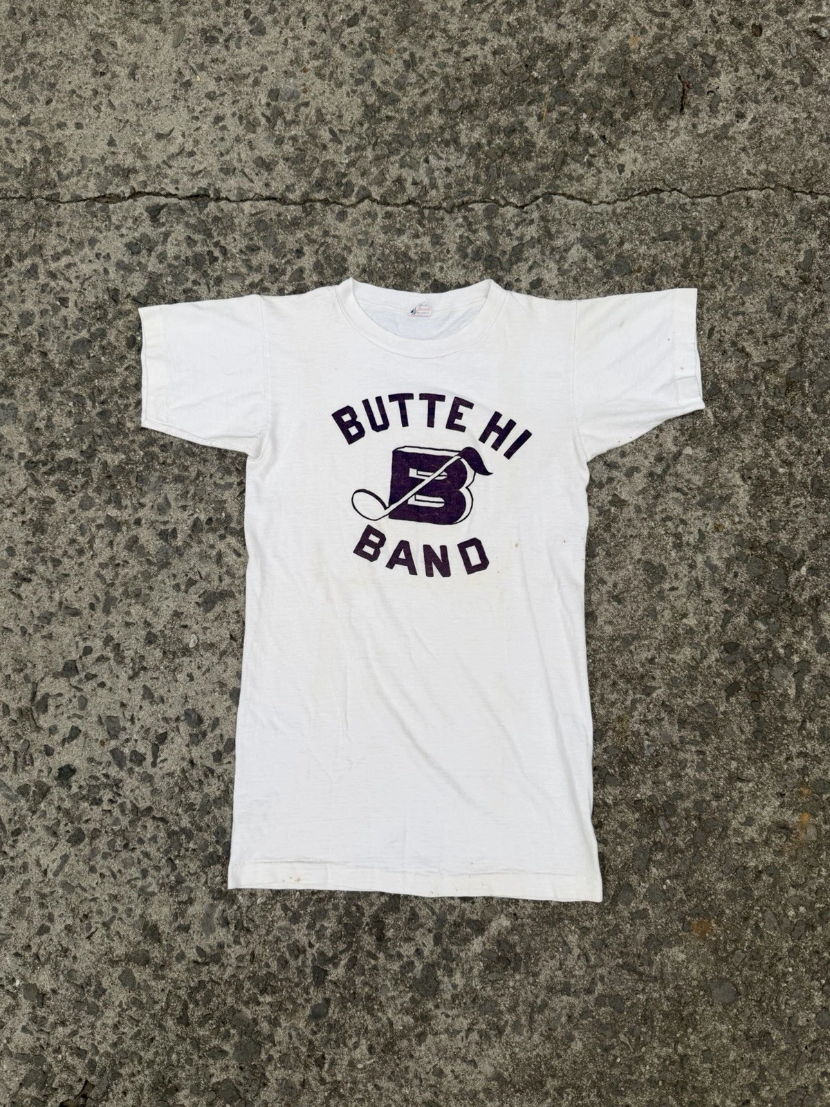 Vintage 50s Champion Running Man Tee Size A