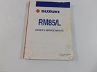 2008 SUZUKI RM85/L OWNERS SERVICE MANUAL #99011-02B84-03A CLEAN PGS NO TEARS