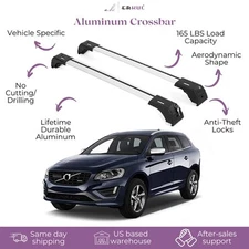 ERKUL Roof Rack Cross Bars Fits Volvo XC60 2009-2017 Fits Flush Rails OPEN-BOX
