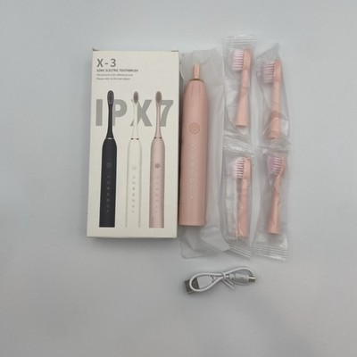 X3 Sonic Electric Toothbrush, IPX7, 4 HEADS, PINK NIB