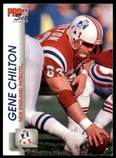 1992 Pro Set Power Gene Chilton RC New England Patriots #63
