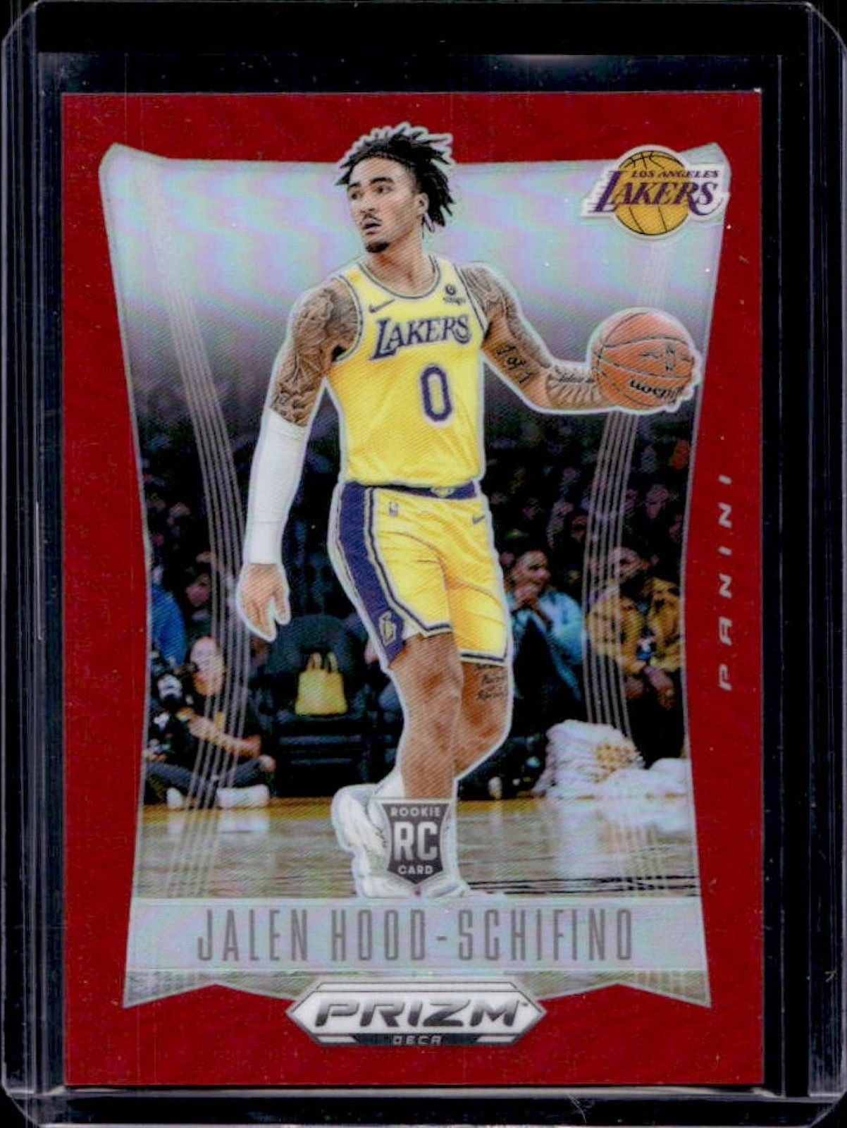 2023-24 Prizm Deca Jalen Hood-Schifino RC Red Rookie #100/199 Lakers