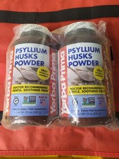 Yerba Prima Psyllium Husks Powder 12 oz 340g Gluten-Free Two Pack Exp 8/2028