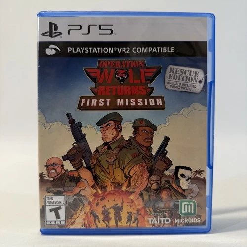 Operation Wolf Returns First Mission PS5 Microids Arcade Shooter Game CIB
