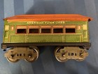 American Flyer O Gauge Pre-War Passenger Car Green Roof Orange Body 1920s — photo 1
