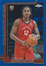 2025-26 Topps Chrome Collin Murray-Boyles (RC) Blue Refractor /150 - Raptors 259