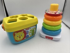Fisher-Price Baby's First Blocks Rock-A-Stack Toy Set for 6 Months