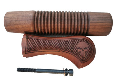 FOREND WOODSTOCK GRIPS FOR MOSSBERG 500 12 GA WALNUT WOOD NICE