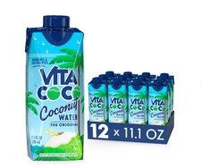 Vita Coco Coconut Water, Pure Organic, Refreshing Coconut Taste, Pack Of 12