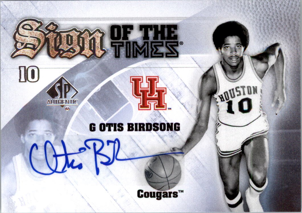 2013-14 SP Authentic Sign of the Times #SOB Otis Birdsong C Auto - BSK