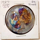 1927 Rare Date Crazy Rainbow Toned BU Unc Old Collection  No Res.