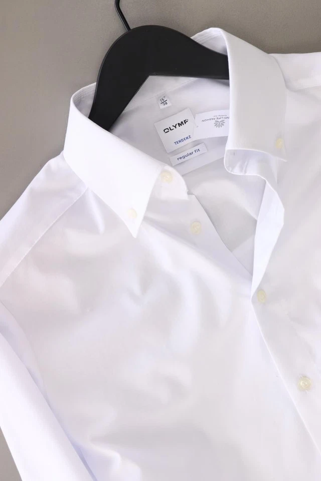 ✅ Olymp camicetta per uomo taglia Hemdgröße 38, S, 48 bianco di cotone ✅ - Immagine 4 di 4