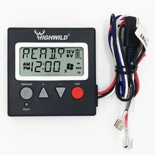 Universal Game Feeder Timer - 6V/12V, Adjustable Feed Rate, 8 Feed Times, 3.5" S