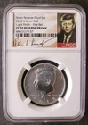 2018 S Reverse Proof 50c Kennedy Silver Half Dollar NGC PF70