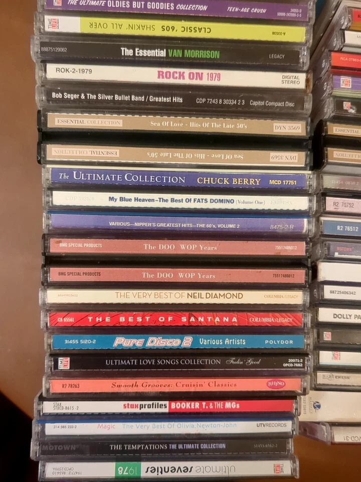 Lot Of 65 CDs Rock Pop Soul Folk 50s 60s 70s Many Greatest, Time Life 1200+ - Image 3 of 4