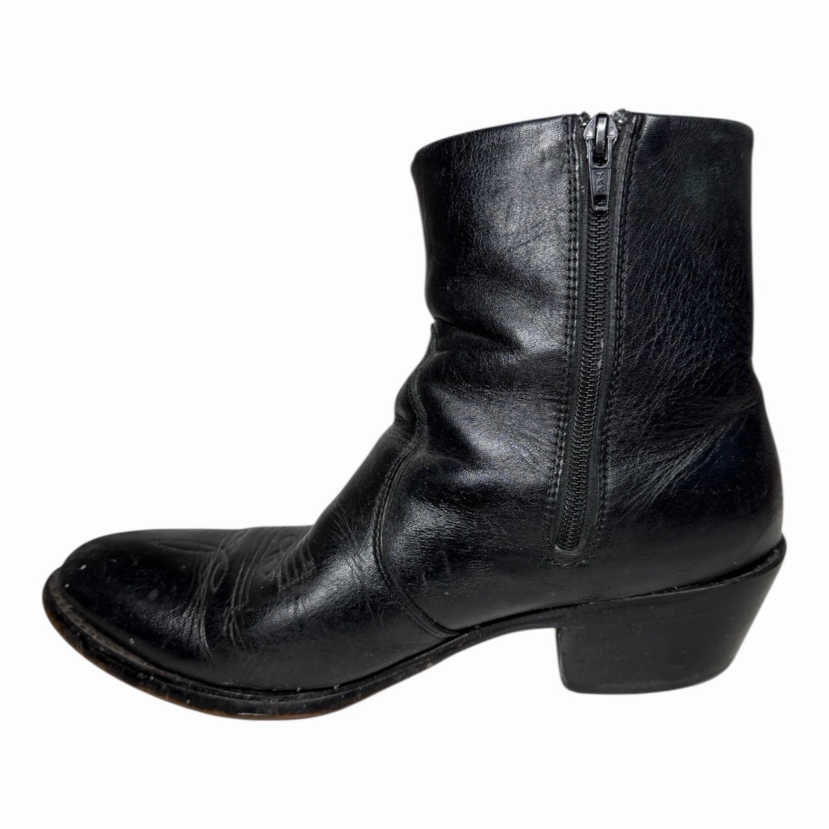 Durango Western Ankle Boots Men's Size 7.5 D Black Leather DB950