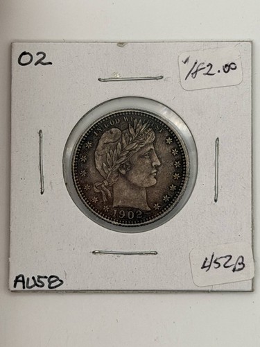1902 Quarter Dollars Barber or Liberty Head - 第 1/2 張圖片