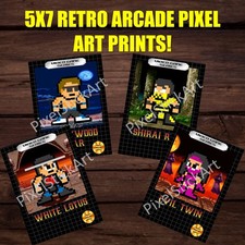 8-Bit Retro MK2 Custom Video Game Box 5X7 Prints