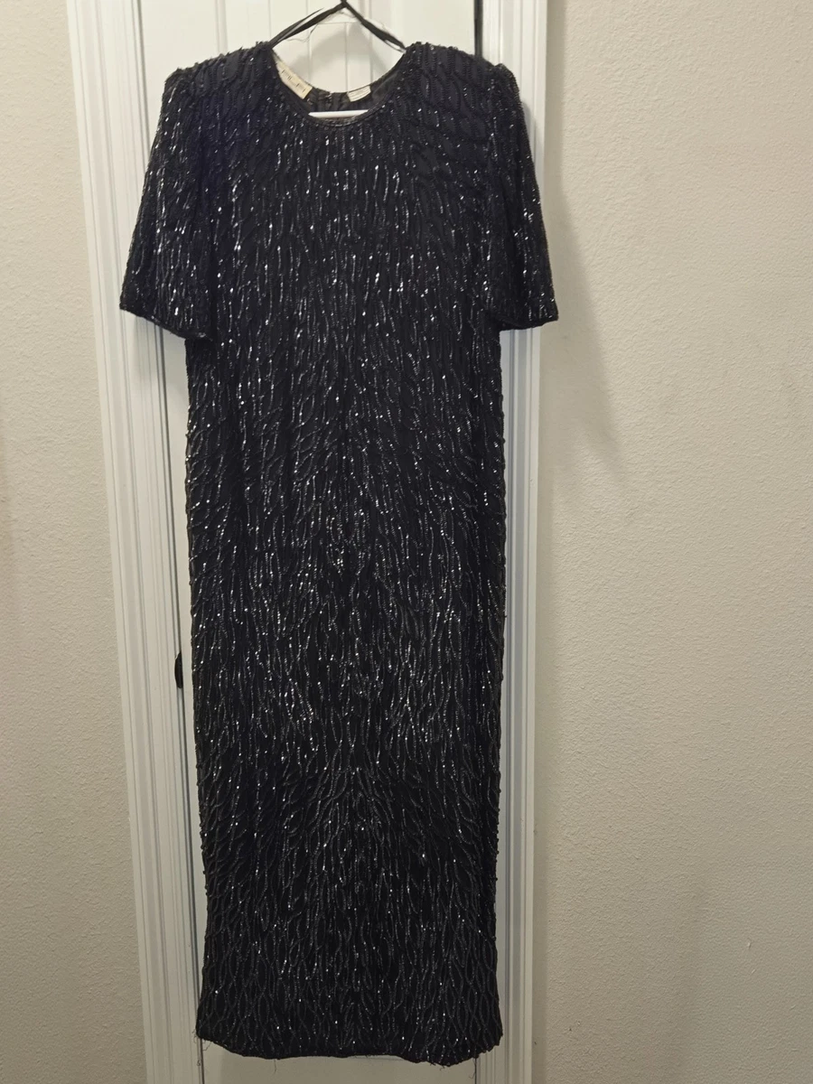 abstract halter dress Amber Coast Blue Floral Abstract Print Halter Dress Large main image 0