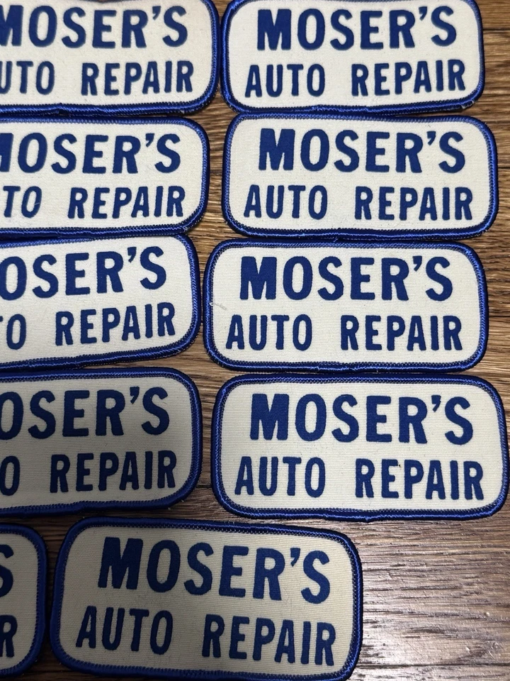 14 parches de uniforme publicitario vintage para reparación de automóviles Moser’s Foto 3 de 3