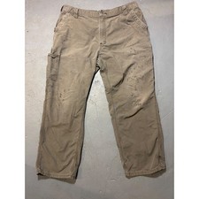 Carhartt B151-LBR Mens Loose Original Fit Canvas Carpenter Pants Olive Grn 40x30