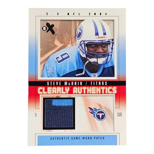 2004 Fleer EX Steve McNair Clearly Authentics 2 CLR JSY GU Patch SP #'d /50 - Picture 1 of 2