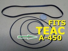 BELT KIT FITS TEAC A-450 A450 4 NEW BELTS